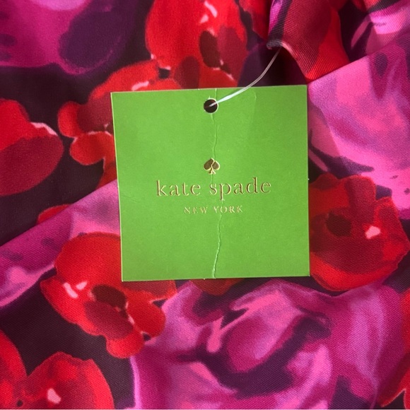 kate spade Floral Long Sleeve Top - Red and Pink NWT - Picture 10 of 12